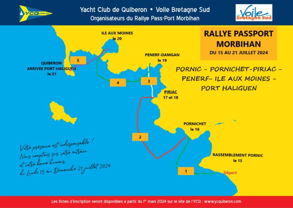 Parcours du Rally Pass-Ports Morbihan 2024
